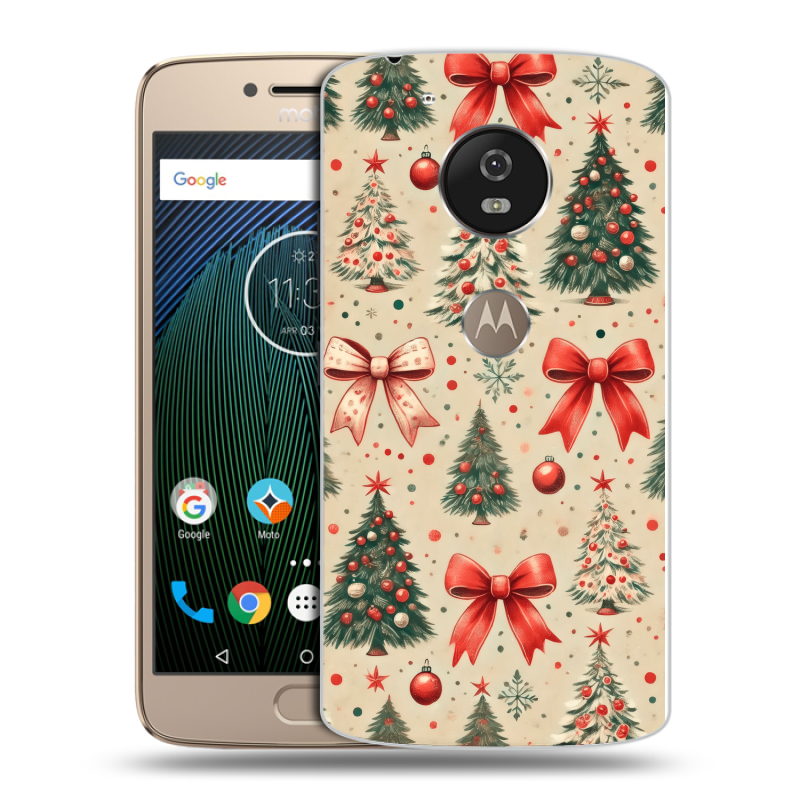 Пластиковый чехол на Motorola Moto G5s с принтом Новый год Пластиковый чехол на Motorola Moto G5s с принтом Новый год