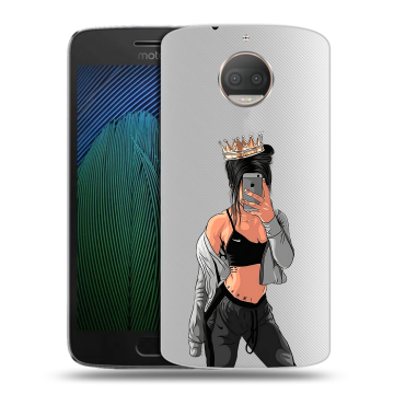 Пластиковый чехол на Motorola Moto G5s Plus с принтом Женские принты