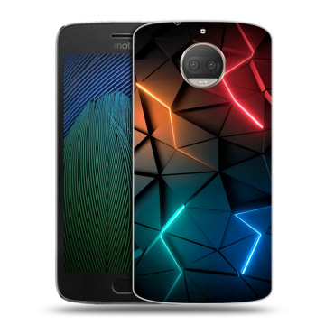 Пластиковый чехол на Motorola Moto G5s Plus с принтом Абстракция неон Пластиковый чехол на Motorola Moto G5s Plus с принтом Абстракция неон