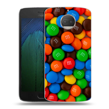 Пластиковый чехол на Motorola Moto G5s Plus с принтом Конфеты