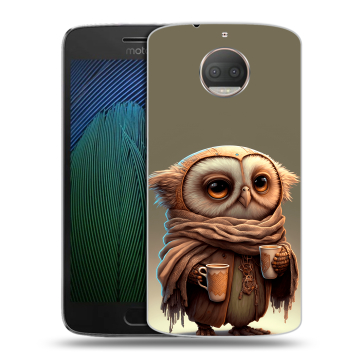 Пластиковый чехол на Motorola Moto G5s Plus с принтом Сова