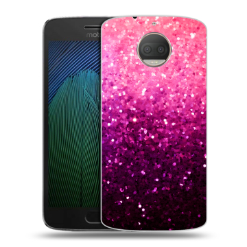 Пластиковый чехол на Motorola Moto G5s Plus с принтом Блестки Пластиковый чехол на Motorola Moto G5s Plus с принтом Блестки