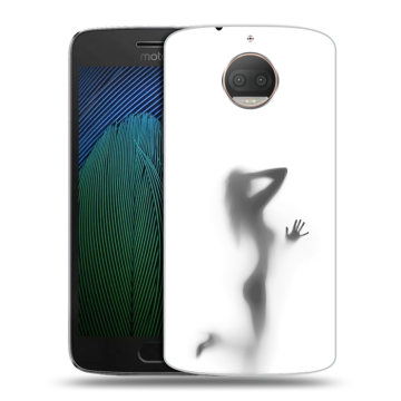 Пластиковый чехол на Motorola Moto G5s Plus с принтом Силуэт