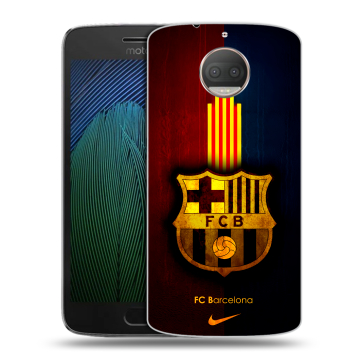 Пластиковый чехол на Motorola Moto G5s Plus с принтом Барселона Barcelona