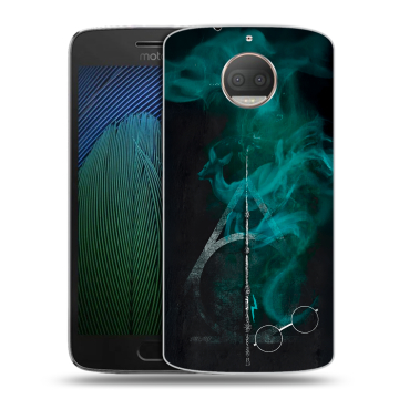 Пластиковый чехол на Motorola Moto G5s Plus с принтом Гарри Поттер Harry Potter