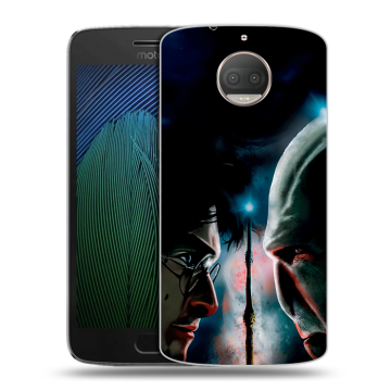Пластиковый чехол на Motorola Moto G5s Plus с принтом Гарри Поттер Harry Potter