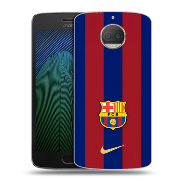 Пластиковый чехол на Motorola Moto G5s Plus с принтом Барселона Barcelona