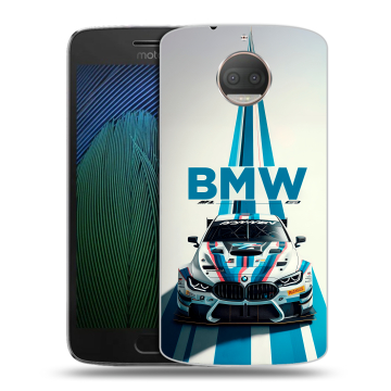 Пластиковый чехол на Motorola Moto G5s Plus с принтом БМВ BMW