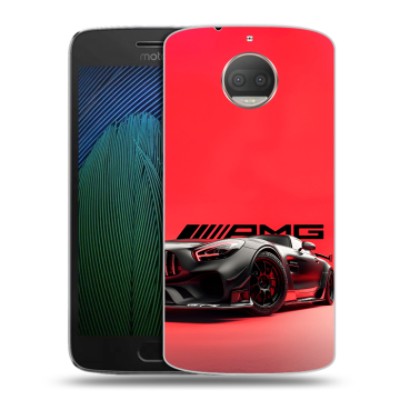Пластиковый чехол на Motorola Moto G5s Plus с принтом Мерседес Mercedes AMG