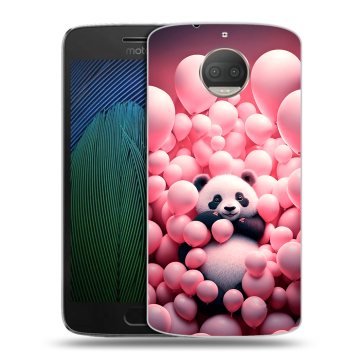 Пластиковый чехол на Motorola Moto G5s Plus с принтом Панда