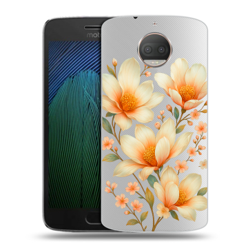 Пластиковый чехол на Motorola Moto G5s Plus с принтом Цветы