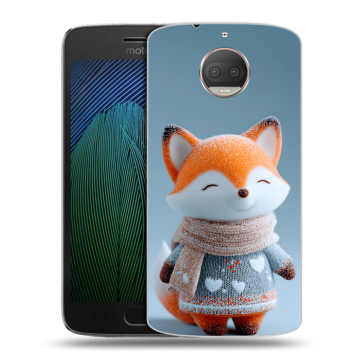 Пластиковый чехол на Motorola Moto G5s Plus с принтом Лиса