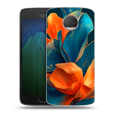 Пластиковый чехол на Motorola Moto G5s Plus с принтом Цветы