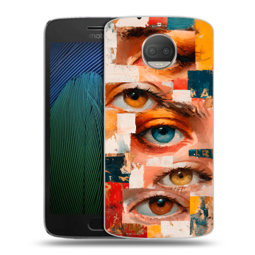 Пластиковый чехол на Motorola Moto G5s Plus с принтом Модный принт
