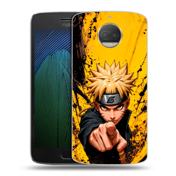 Пластиковый чехол на Motorola Moto G5s Plus с принтом Naruto Наруто