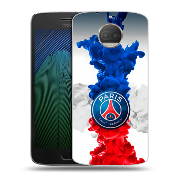 Пластиковый чехол на Motorola Moto G5s Plus с принтом PSG ПСЖ