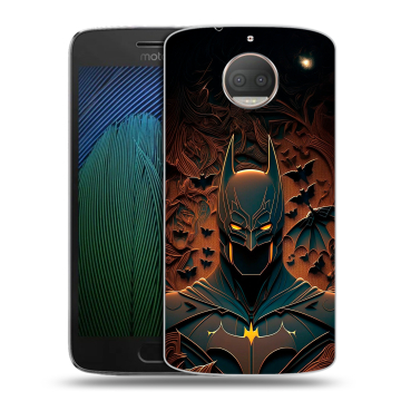 Пластиковый чехол на Motorola Moto G5s Plus с принтом Batman Бэтмен