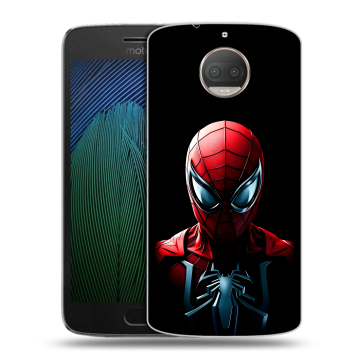 Пластиковый чехол на Motorola Moto G5s Plus с принтом Spiderman Человек паук