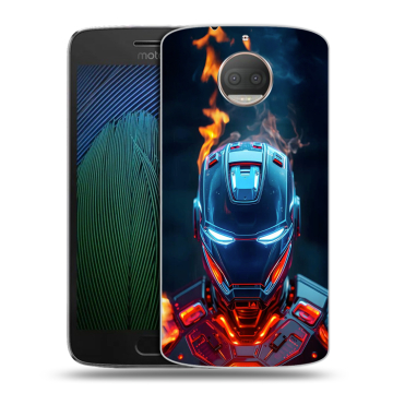 Пластиковый чехол на Motorola Moto G5s Plus с принтом IronMan Железный человек