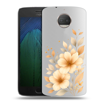Пластиковый чехол на Motorola Moto G5s Plus с принтом для девушки