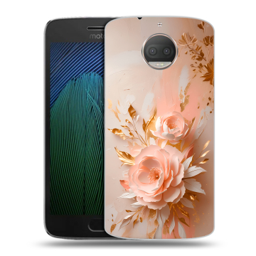 Пластиковый чехол на Motorola Moto G5s Plus с принтом женский