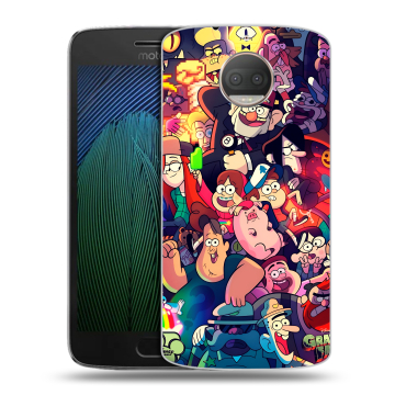 Пластиковый чехол на Motorola Moto G5s Plus с принтом Gravity Falls Гравити Фолз