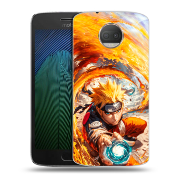 Пластиковый чехол на Motorola Moto G5s Plus с принтом Аниме Наруто Naruto