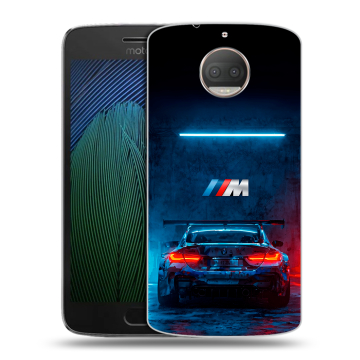 Пластиковый чехол на Motorola Moto G5s Plus с принтом BMW БМВ