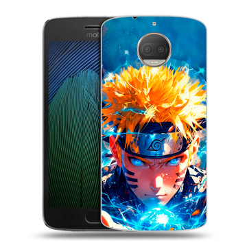 Пластиковый чехол на Motorola Moto G5s Plus с принтом Аниме Наруто Naruto