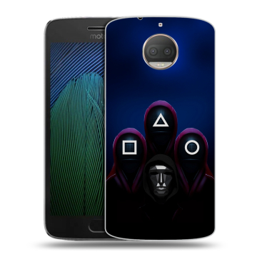 Пластиковый чехол на Motorola Moto G5s Plus с принтом Игра Кальмара