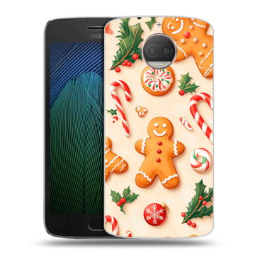 Пластиковый чехол на Motorola Moto G5s Plus с принтом Новый год