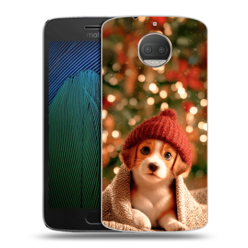 Пластиковый чехол на Motorola Moto G5s Plus с принтом Новый год