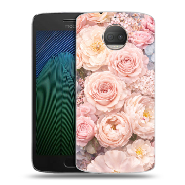 Пластиковый чехол на Motorola Moto G5s Plus с принтом женский
