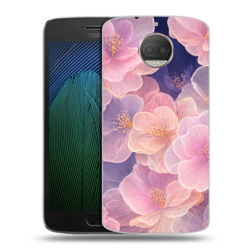 Пластиковый чехол на Motorola Moto G5s Plus с принтом женский