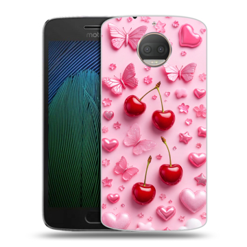 Пластиковый чехол на Motorola Moto G5s Plus с принтом для девочек