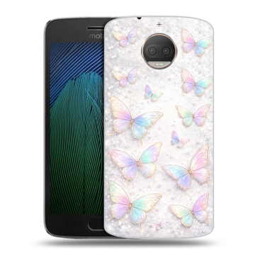 Пластиковый чехол на Motorola Moto G5s Plus с принтом женский