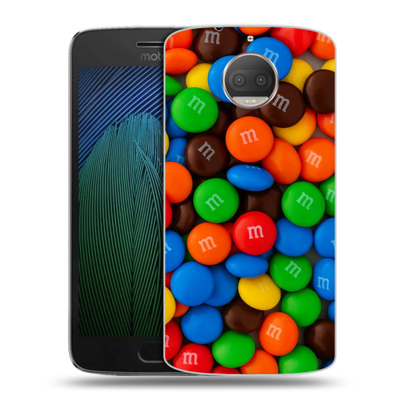Пластиковый чехол на Motorola Moto G5s Plus с принтом Конфеты Пластиковый чехол на Motorola Moto G5s Plus с принтом Конфеты