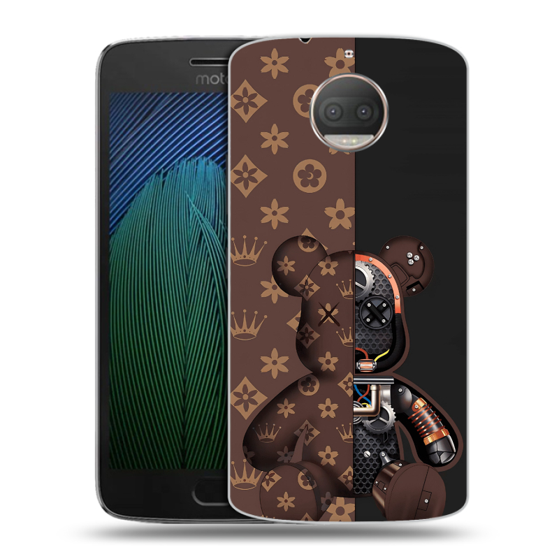 Пластиковый чехол на Motorola Moto G5s Plus с принтом Луи робот Пластиковый чехол на Motorola Moto G5s Plus с принтом Луи робот