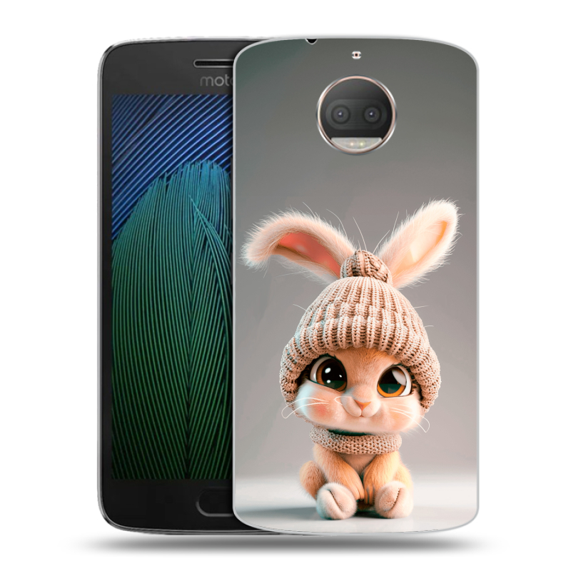 Пластиковый чехол на Motorola Moto G5s Plus с принтом Кролик Пластиковый чехол на Motorola Moto G5s Plus с принтом Кролик