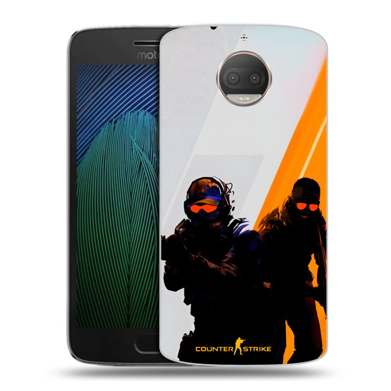 Пластиковый чехол на Motorola Moto G5s Plus с принтом Контер страйк Counter strike Пластиковый чехол на Motorola Moto G5s Plus с принтом Контер страйк Counter strike