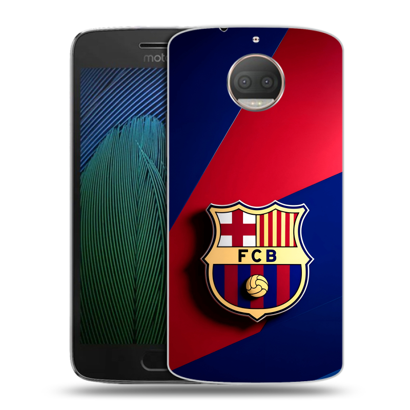 Пластиковый чехол на Motorola Moto G5s Plus с принтом Барселона Barcelona Пластиковый чехол на Motorola Moto G5s Plus с принтом Барселона Barcelona