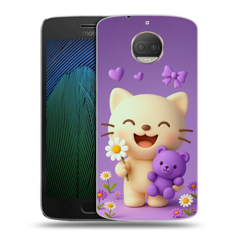 Пластиковый чехол на Motorola Moto G5s Plus с принтом для девочек Пластиковый чехол на Motorola Moto G5s Plus с принтом для девочек