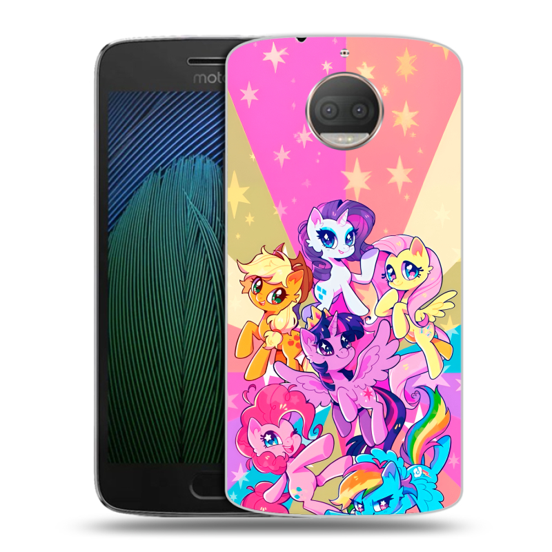 Пластиковый чехол на Motorola Moto G5s Plus с принтом My little pony Дружба чудо Пластиковый чехол на Motorola Moto G5s Plus с принтом My little pony Дружба чудо