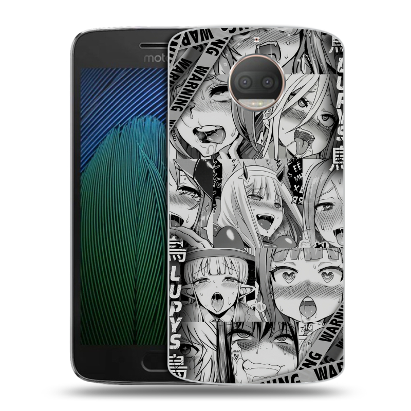 Пластиковый чехол на Motorola Moto G5s Plus с принтом Ahegao Ахегао Аниме Пластиковый чехол на Motorola Moto G5s Plus с принтом Ahegao Ахегао Аниме