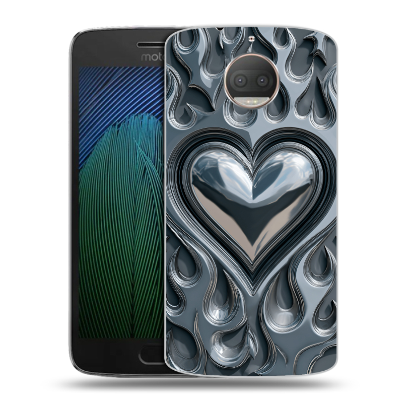 Пластиковый чехол на Motorola Moto G5s Plus с принтом Y2K Пластиковый чехол на Motorola Moto G5s Plus с принтом Y2K