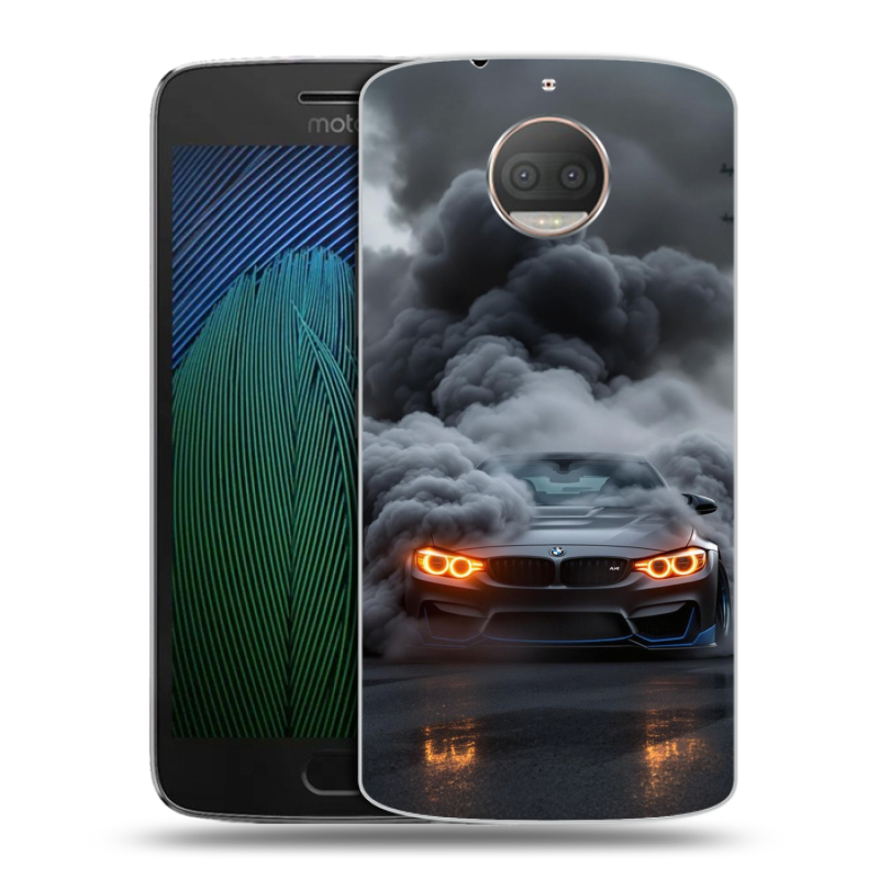 Пластиковый чехол на Motorola Moto G5s Plus с принтом BMW БМВ Пластиковый чехол на Motorola Moto G5s Plus с принтом BMW БМВ