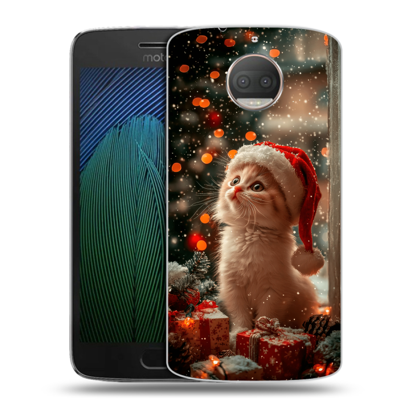 Пластиковый чехол на Motorola Moto G5s Plus с принтом Новый год Пластиковый чехол на Motorola Moto G5s Plus с принтом Новый год