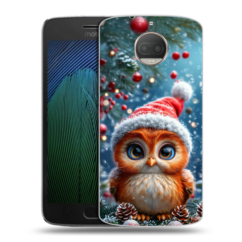 Пластиковый чехол на Motorola Moto G5s Plus с принтом Новый год Пластиковый чехол на Motorola Moto G5s Plus с принтом Новый год