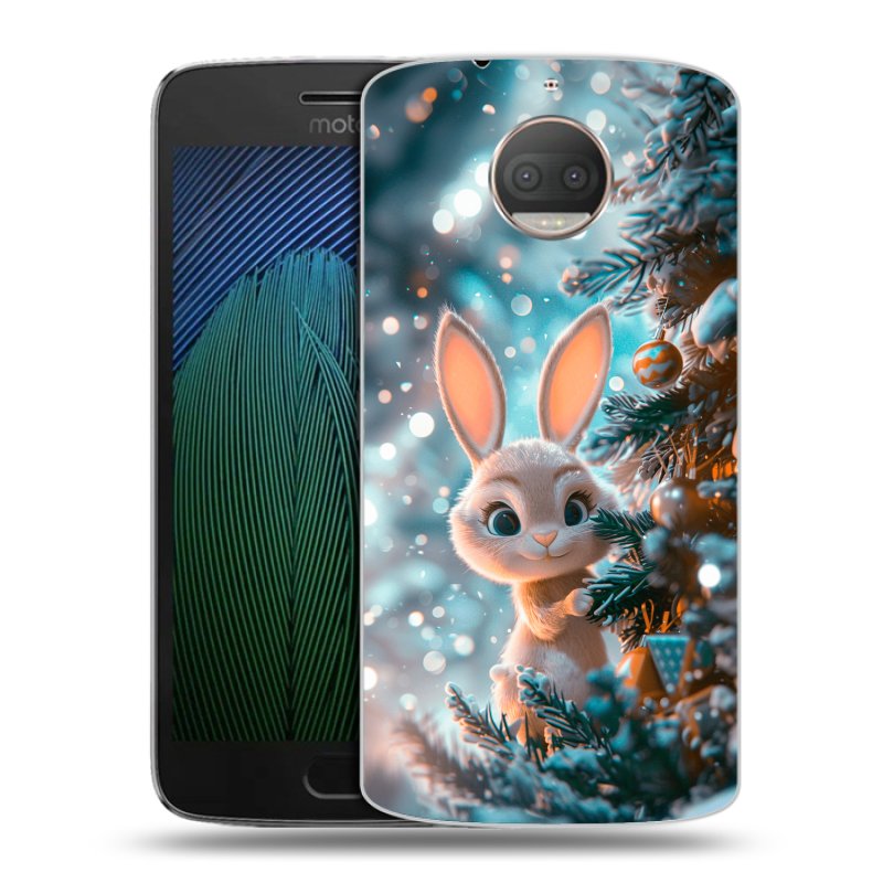 Пластиковый чехол на Motorola Moto G5s Plus с принтом Новый год Пластиковый чехол на Motorola Moto G5s Plus с принтом Новый год