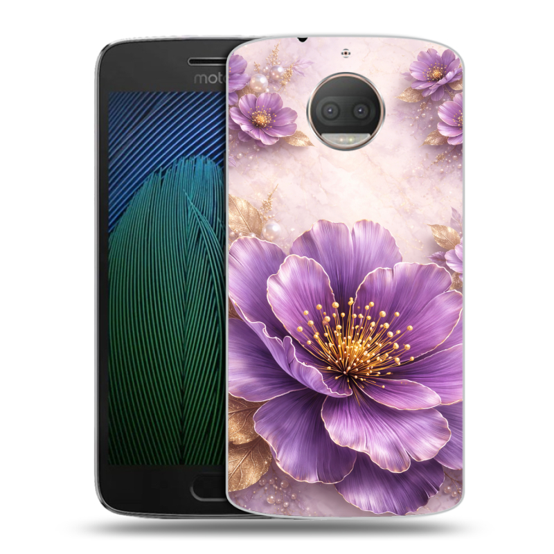 Пластиковый чехол на Motorola Moto G5s Plus с принтом женский Пластиковый чехол на Motorola Moto G5s Plus с принтом женский